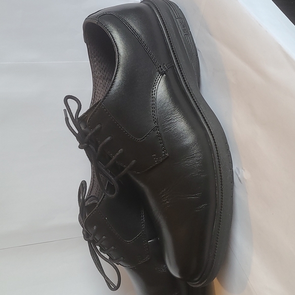 Nunn Bush Men's Marvin Street Plain Toe Oxford, Black, Size 8 - Picture 4 of 16
